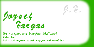 jozsef hargas business card